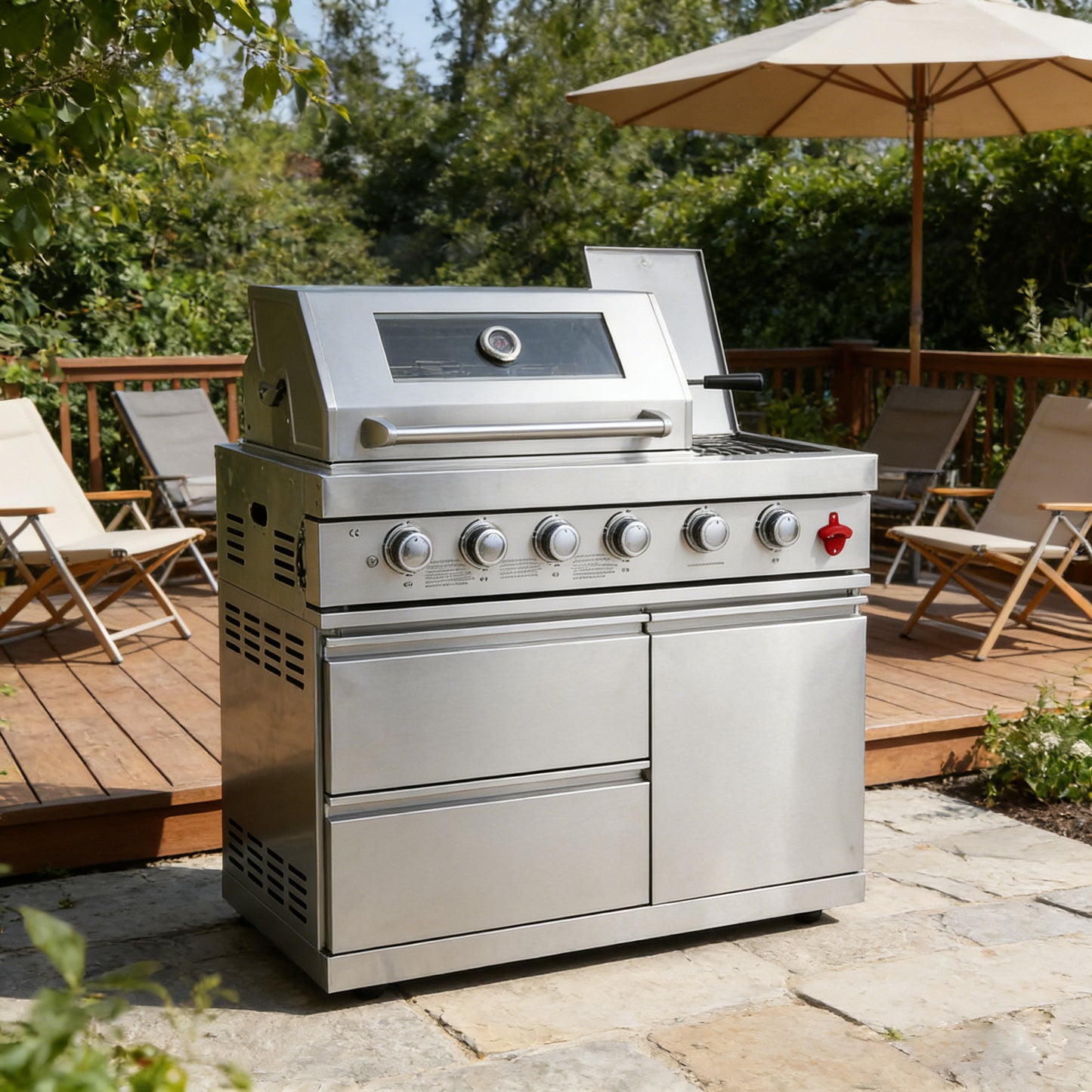 Outdoor Stainless Steel Gas Grill