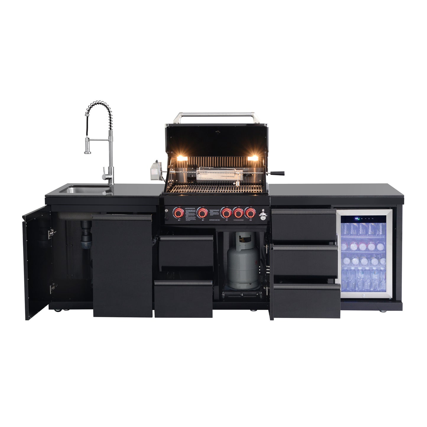 102.4 Inch 4 Burner Propane Gas BBQ Grill