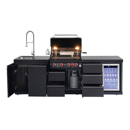 102.4 Inch 4 Burner Propane Gas BBQ Grill