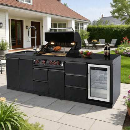 102.4 Inch 4 Burner Propane Gas BBQ Grill