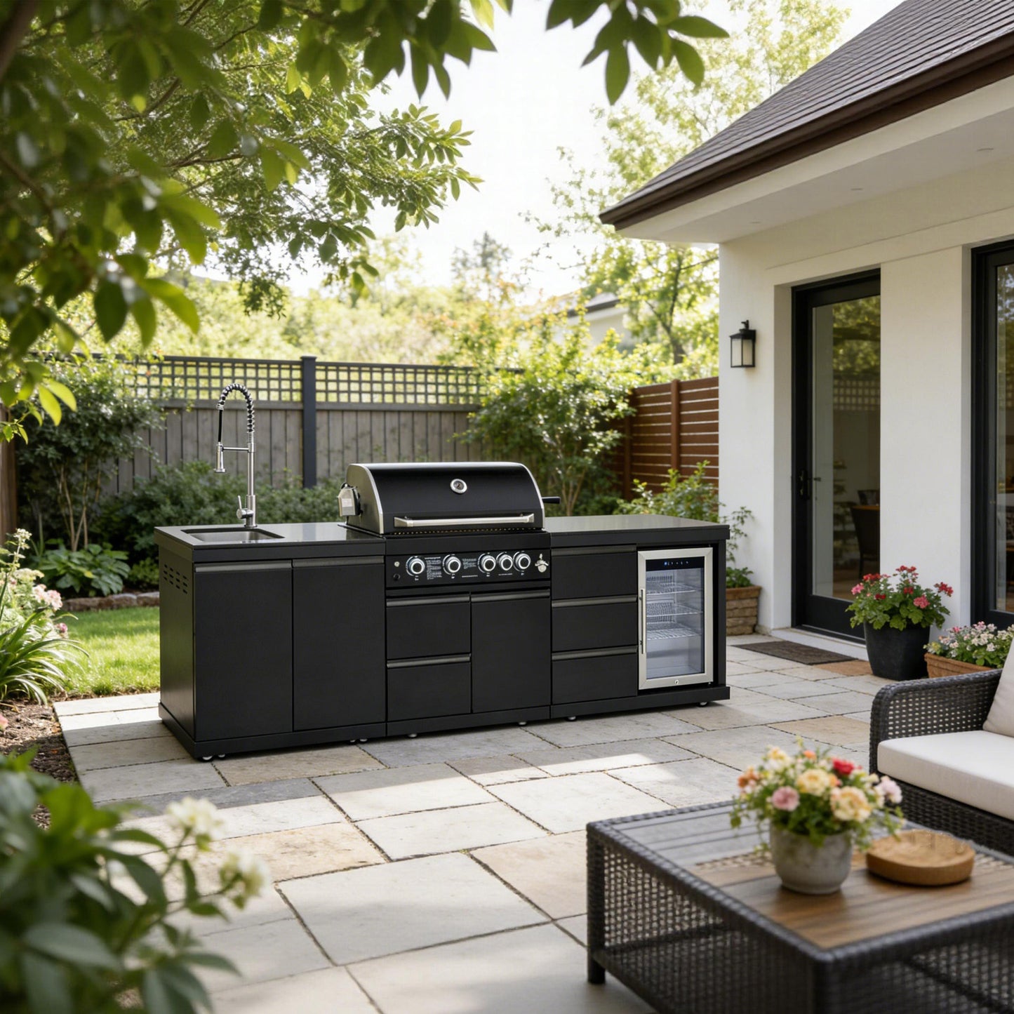 102.4 Inch 4 Burner Propane Gas BBQ Grill