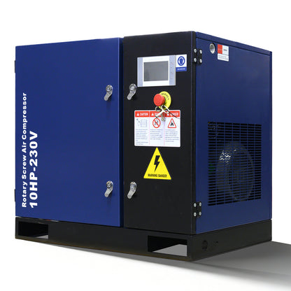 10HP Rotary Screw Air Compressor 34CFM 125PSI 230V 3PHASE 60HZ