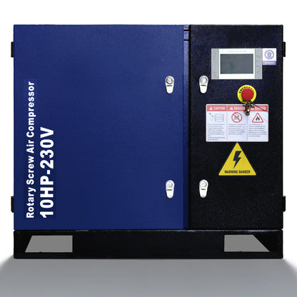 10HP Rotary Screw Air Compressor 34CFM 125PSI 230V 3PHASE 60HZ