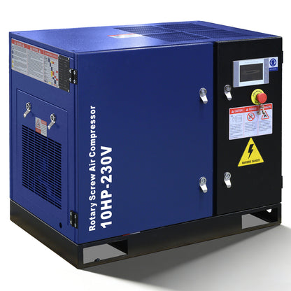 10HP Rotary Screw Air Compressor 34CFM 125PSI 230V 3PHASE 60HZ