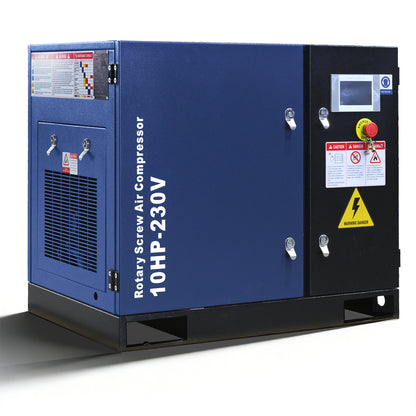 10HP Rotary Screw Air Compressor 34CFM 125PSI 230V 3PHASE 60HZ