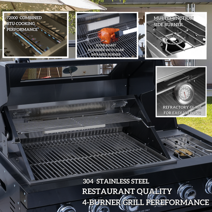 112-Inch 108000- BTU Multi-function Barbecue Grill