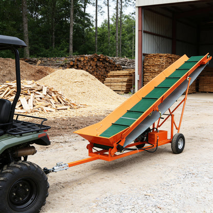 12-Inch Width PVC Belt Firewood Conveyor