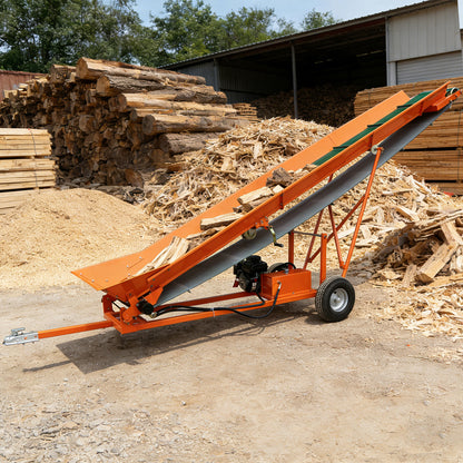 12-Inch Width PVC Belt Firewood Conveyor