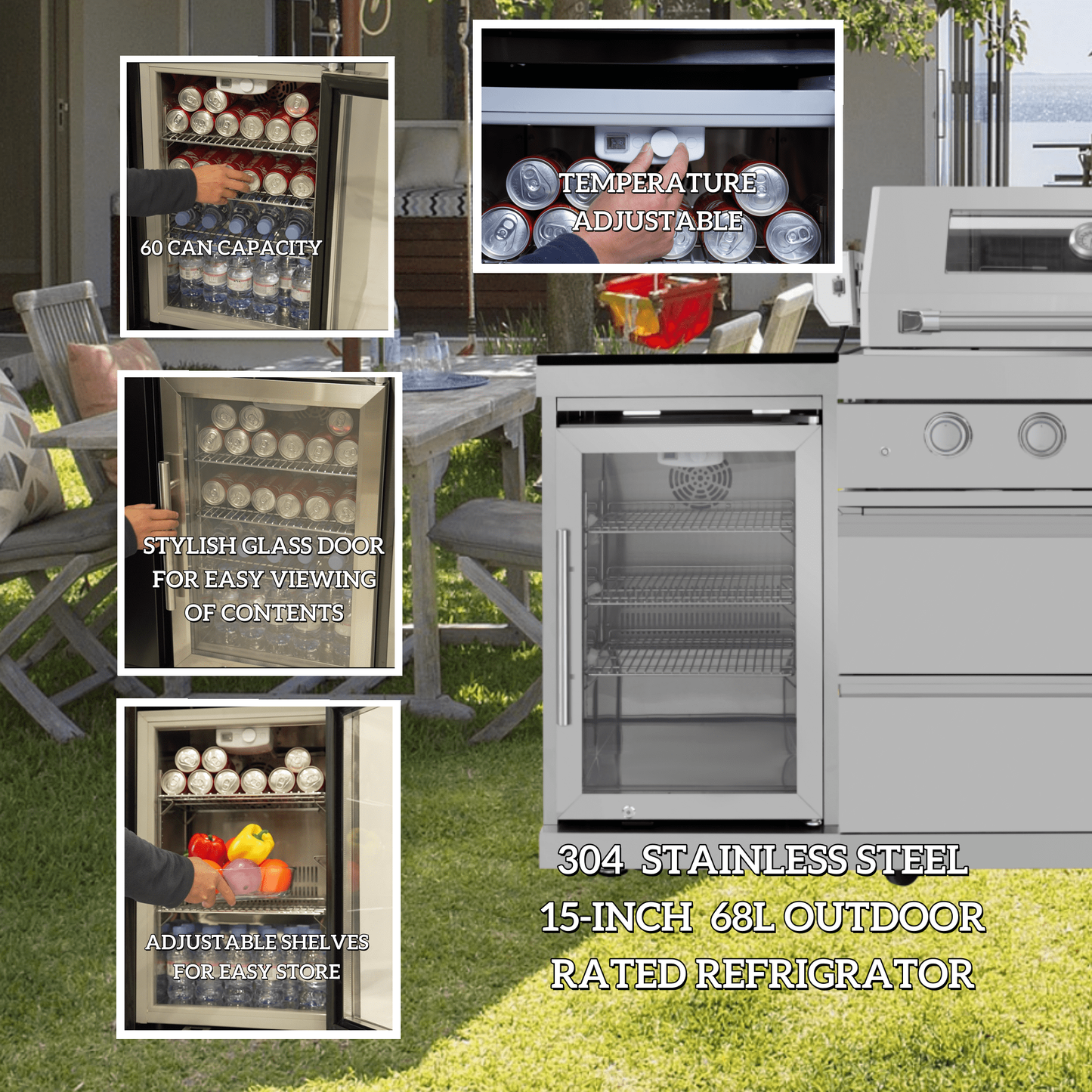 125-Inch 108000- BTU Multi-function Barbecue Grill