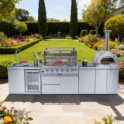 128-Inch 120000- BTU Multi-function Barbecue Grill
