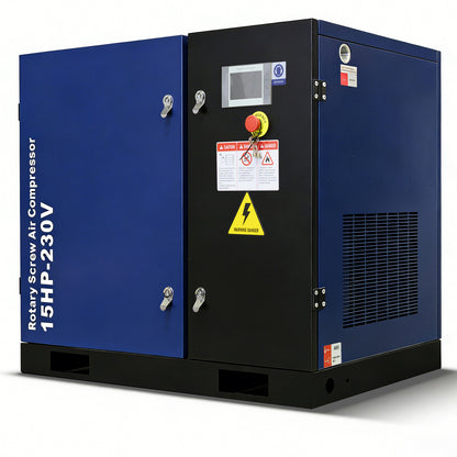 15HP Rotary Screw Air Compressor 56 CFM 125PSI 230V 3PHASE 60HZ