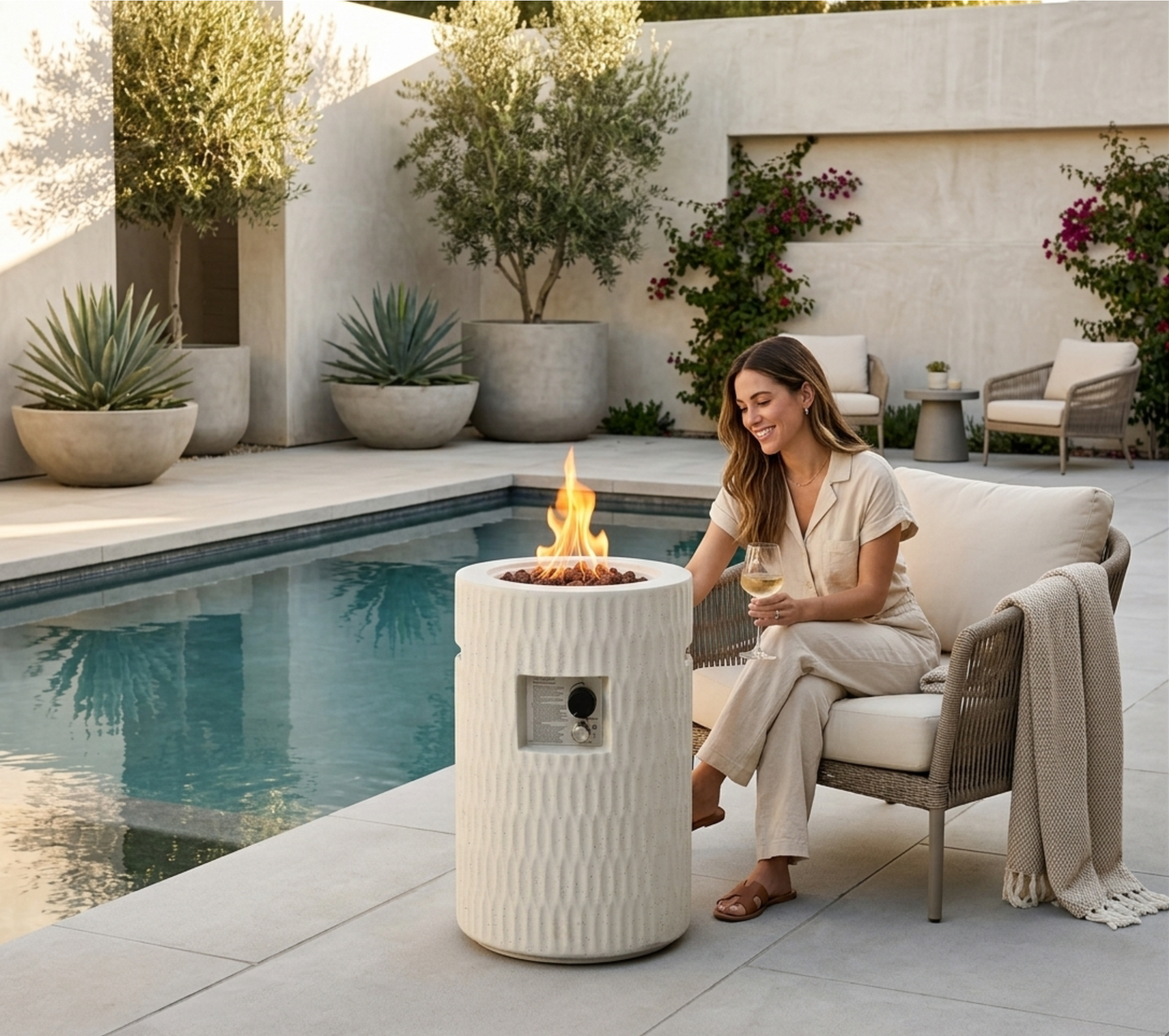 26" Outdoor Propane Fire Pit