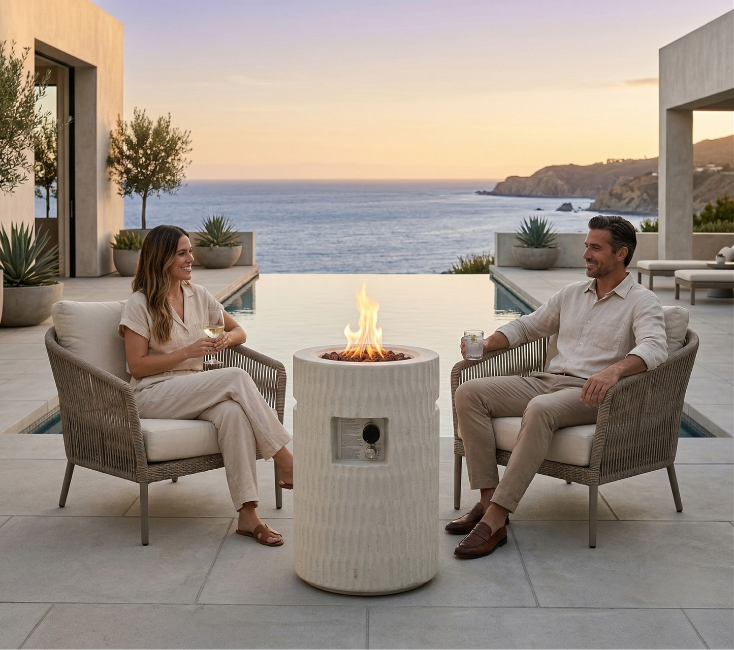 26" Outdoor Propane Fire Pit