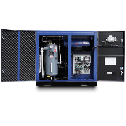 30HP Rotary Screw Air Compressor 123CFM 125PSI 460V 3PHASE 60HZ Fixed Speed Compressor