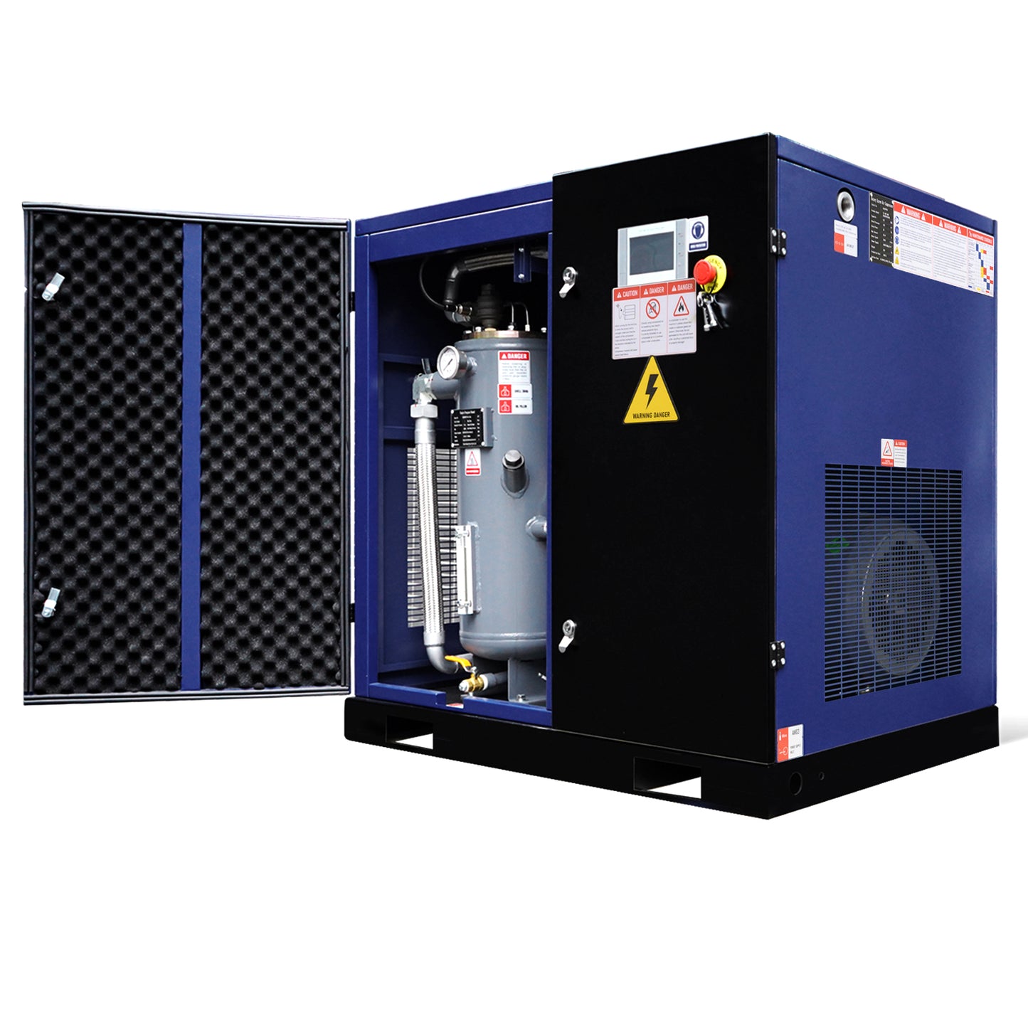 30HP Rotary Screw Air Compressor 123CFM 125PSI 460V 3PHASE 60HZ Fixed Speed Compressor