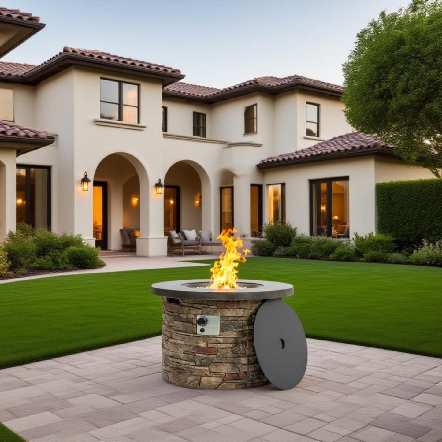 36'' Propane Gas Fire Pit Table