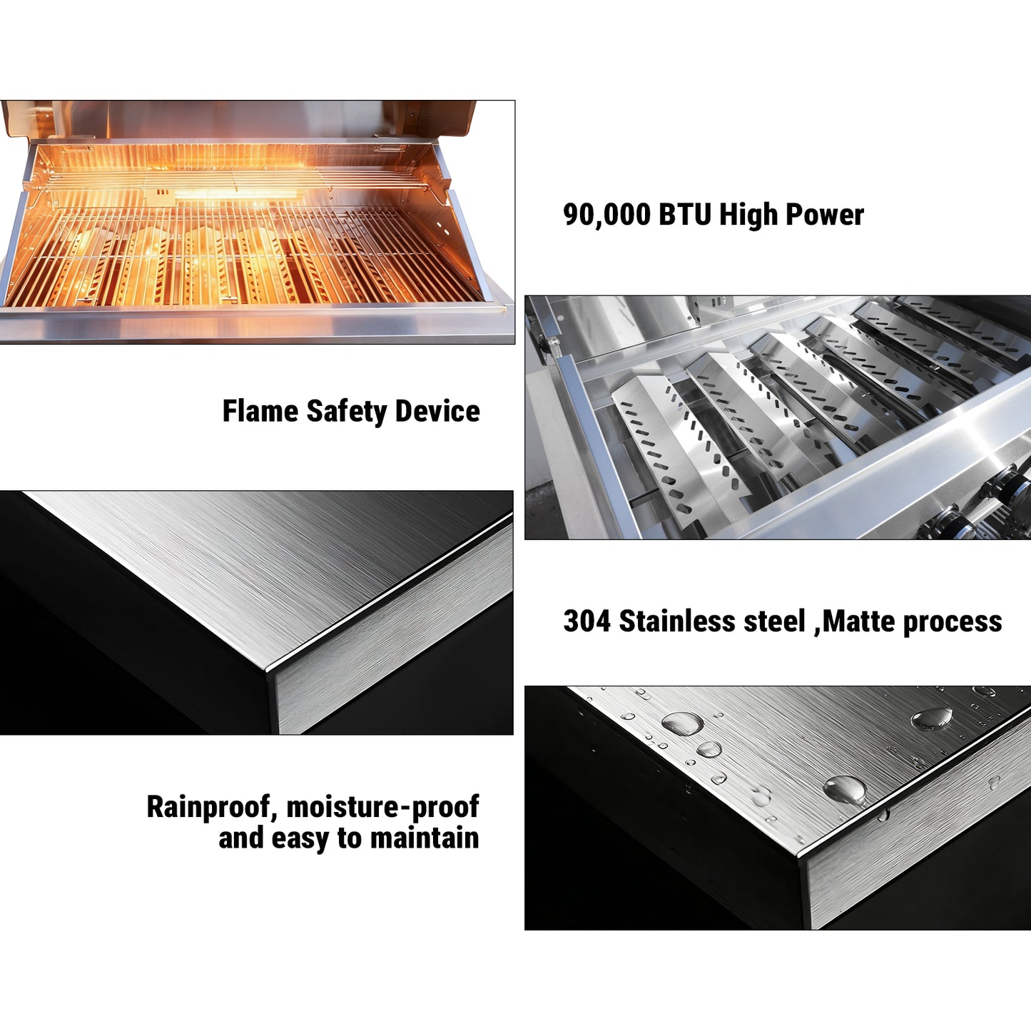 3FTx7FT 90000 BTU BBQ Gas Grill
