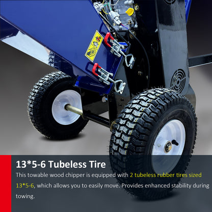 4-Inch 208cc 6.5HP Gas Powered Wood Chipper