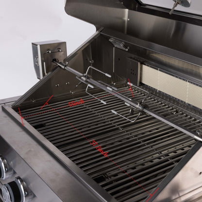 43-Inch 6-Burner 85000 BTU Stainless Steel Gas Grill