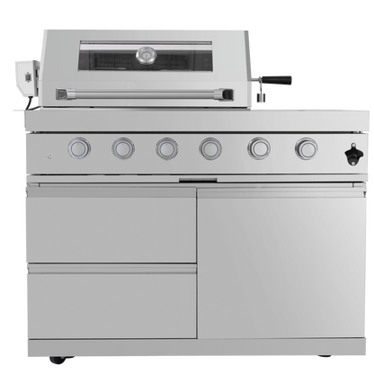 4 Burners Gas Grill Stainless Steel Outdoor Kitchen Islands