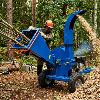 5-Inch 420cc 15HP Gas Powered Disc Wood Chipper