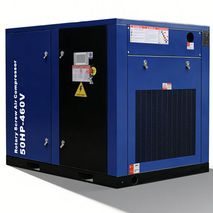 50HP Rotary Screw Air Compressor 219CFM 125PSI 460V 3PHASE 60HZ Fixed Speed Compressor