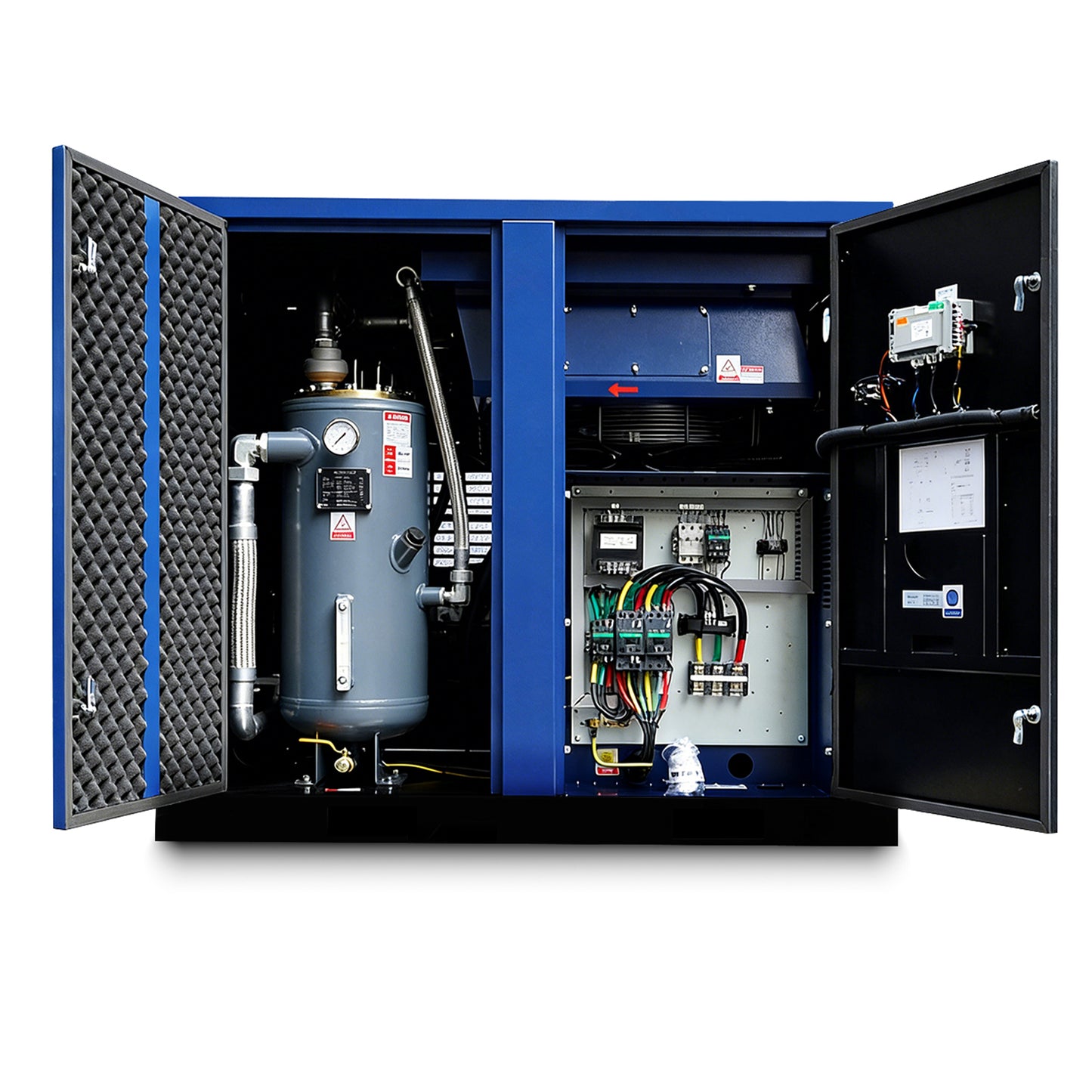 50HP Rotary Screw Air Compressor 219CFM 125PSI 460V 3PHASE 60HZ Fixed Speed Compressor