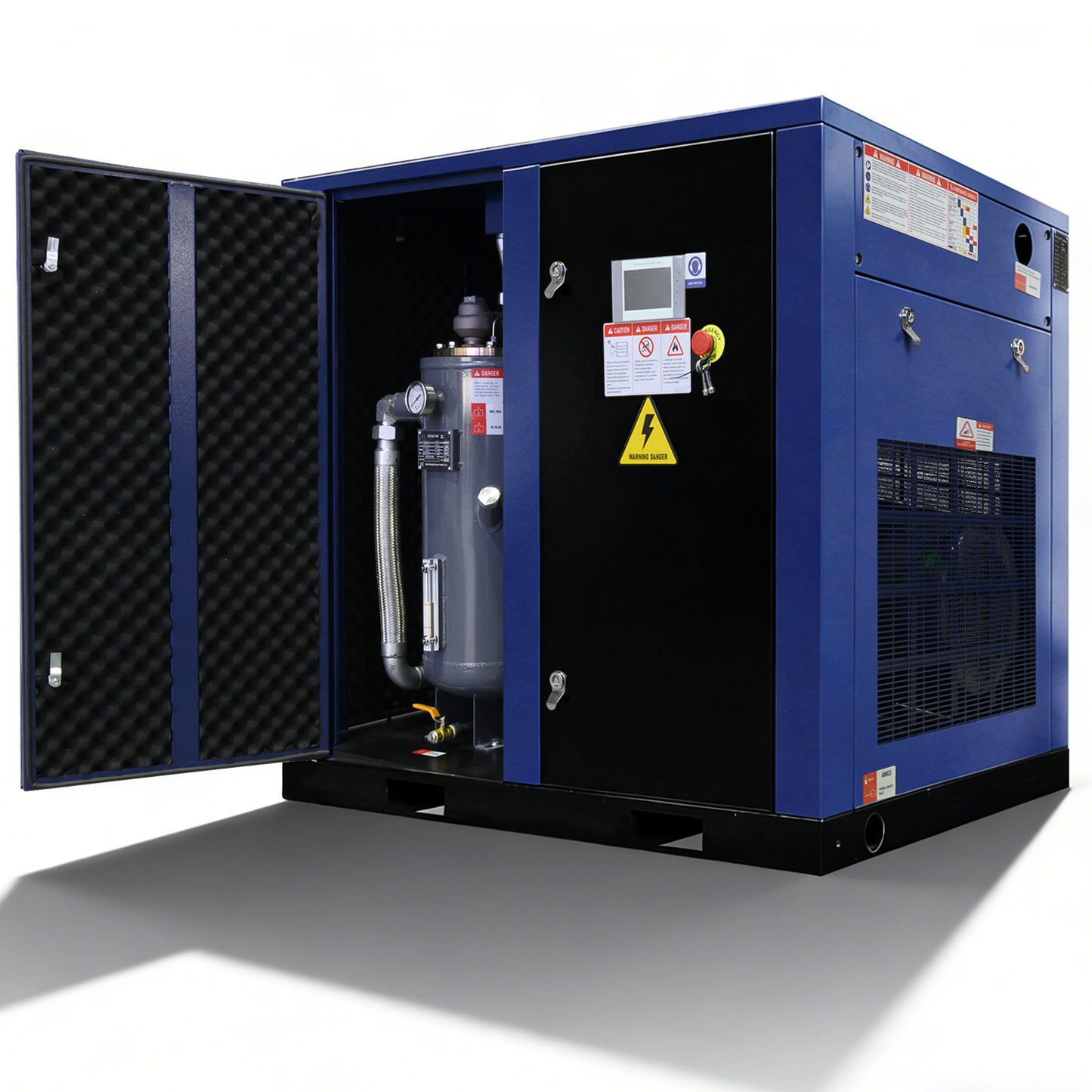 50HP Rotary Screw Air Compressor 219CFM 125PSI 460V 3PHASE 60HZ Fixed Speed Compressor