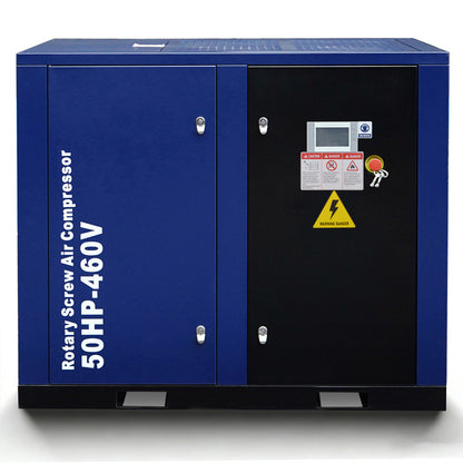 50HP Rotary Screw Air Compressor 219CFM 125PSI 460V 3PHASE 60HZ Fixed Speed Compressor