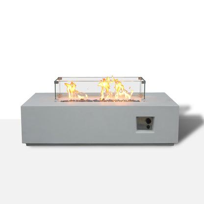 52 Inch Outdoor Concrete Propane Fire Pit