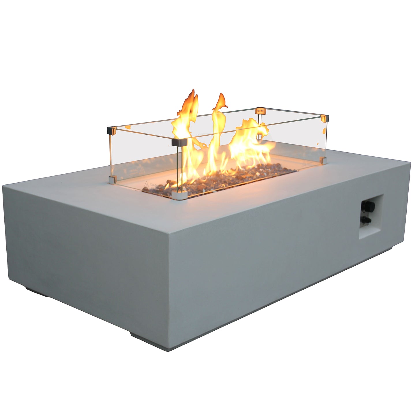 52 Inch Outdoor Concrete Propane Fire Pit