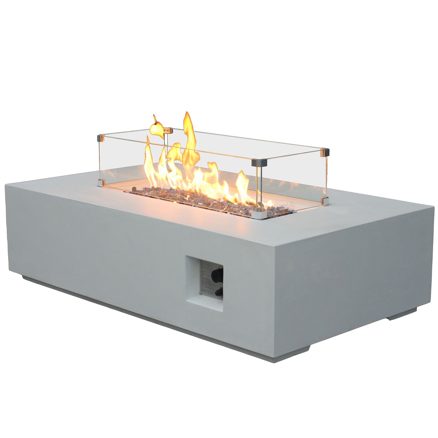 52 Inch Outdoor Concrete Propane Fire Pit