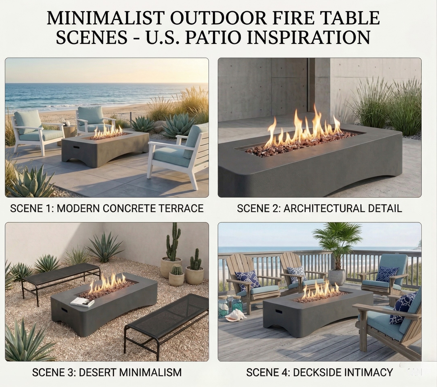 56 Propane Fire Pit Table
