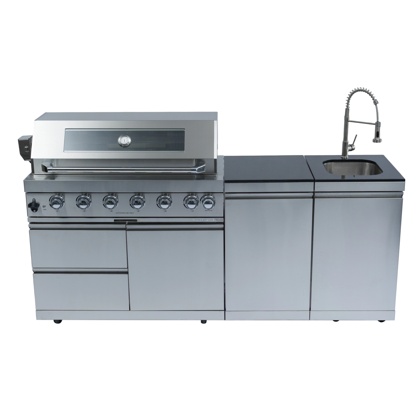 6-Burner 85000 BTU Deluxe Stainless Steel Gas Grill
