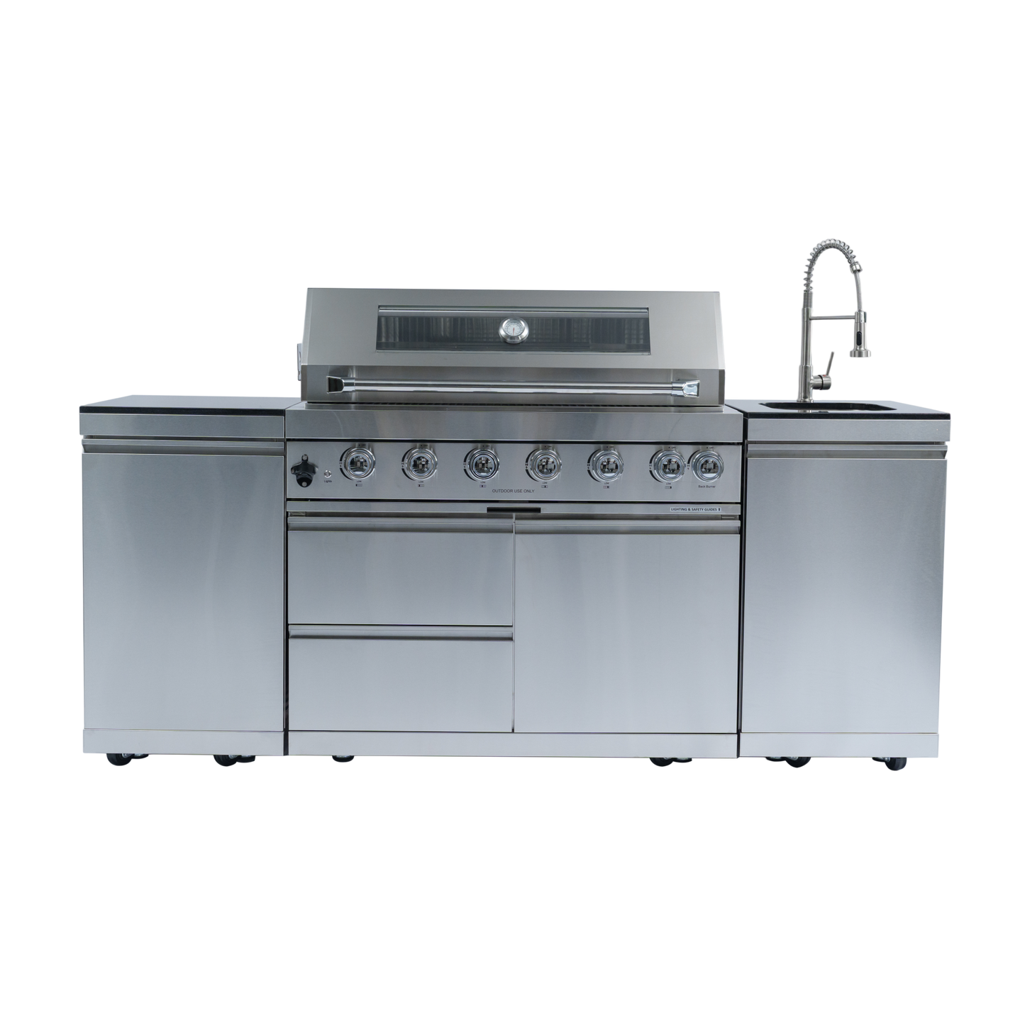 6-Burner 85000 BTU Deluxe Stainless Steel Gas Grill