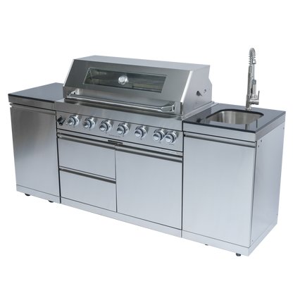 6-Burner 85000 BTU Deluxe Stainless Steel Gas Grill