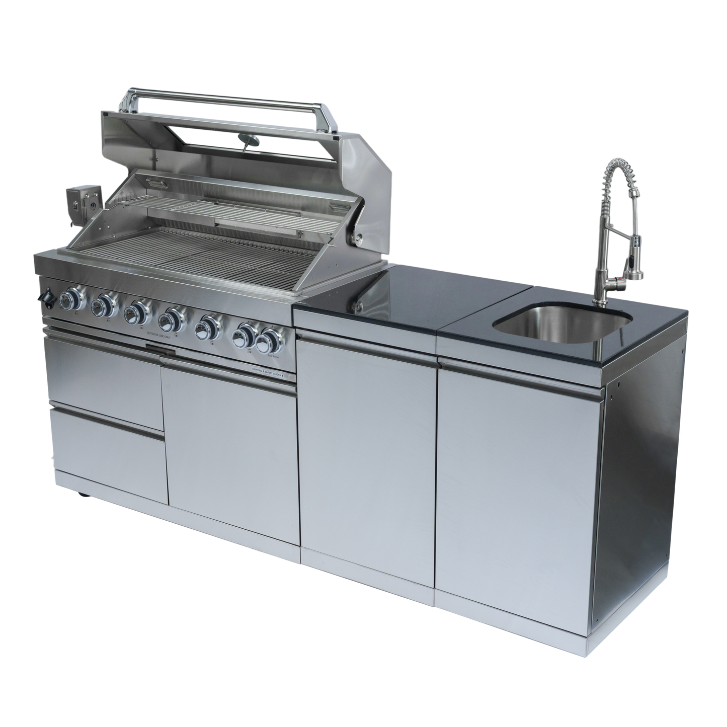 6-Burner 85000 BTU Deluxe Stainless Steel Gas Grill