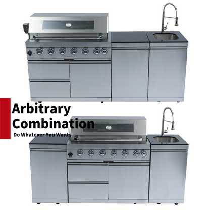 6-Burner 85000 BTU Deluxe Stainless Steel Gas Grill