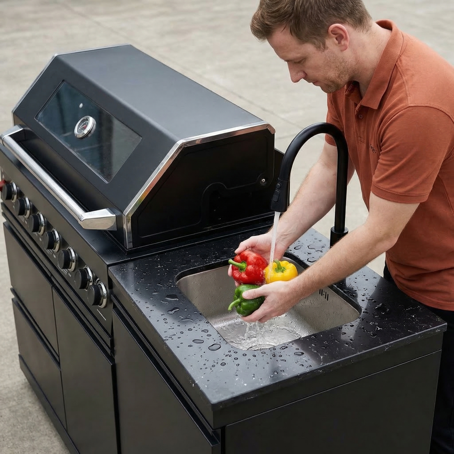 63-Inch 6-Burner 85000 BTU Deluxe Gas Grill