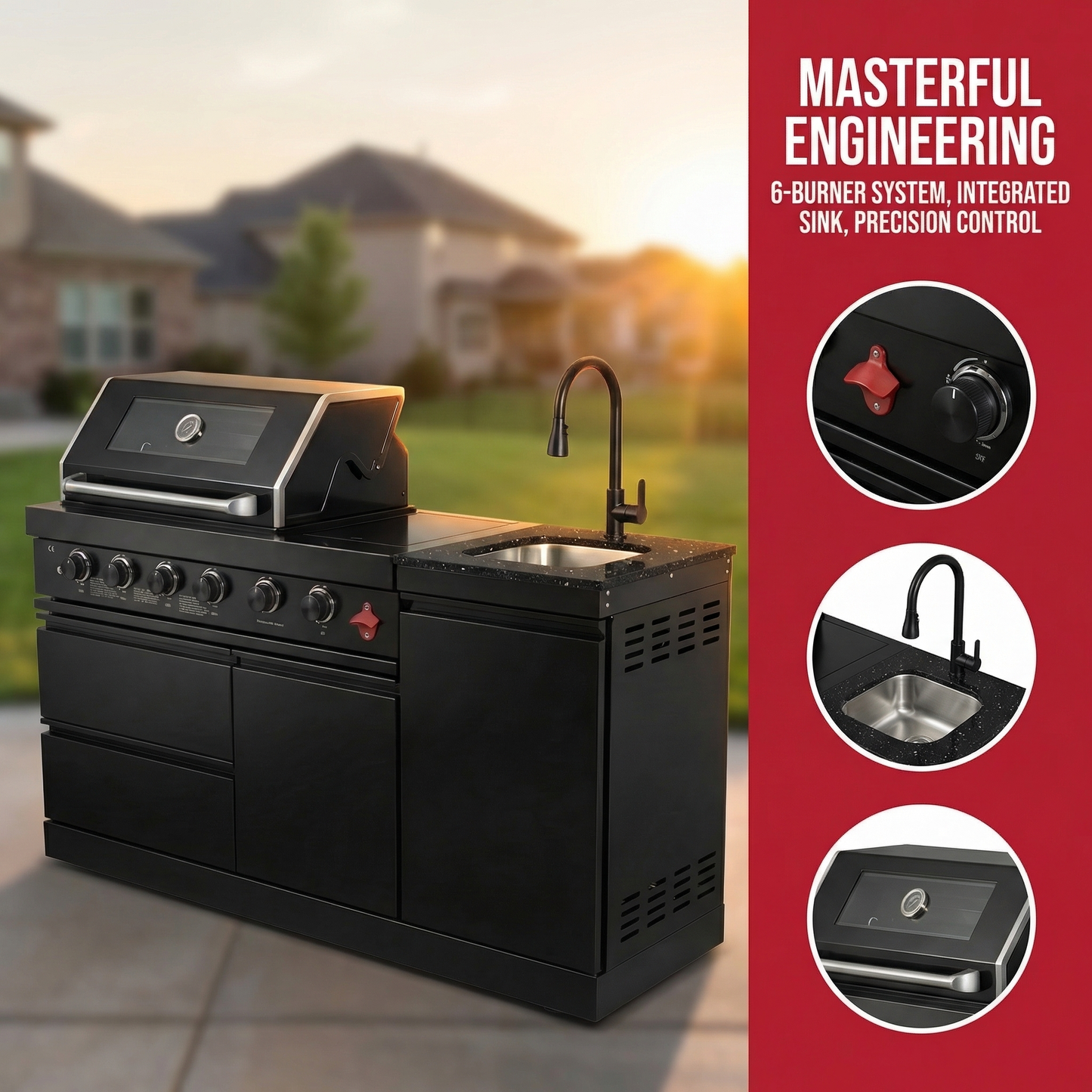 65-Inch Deluxe Gas Grill