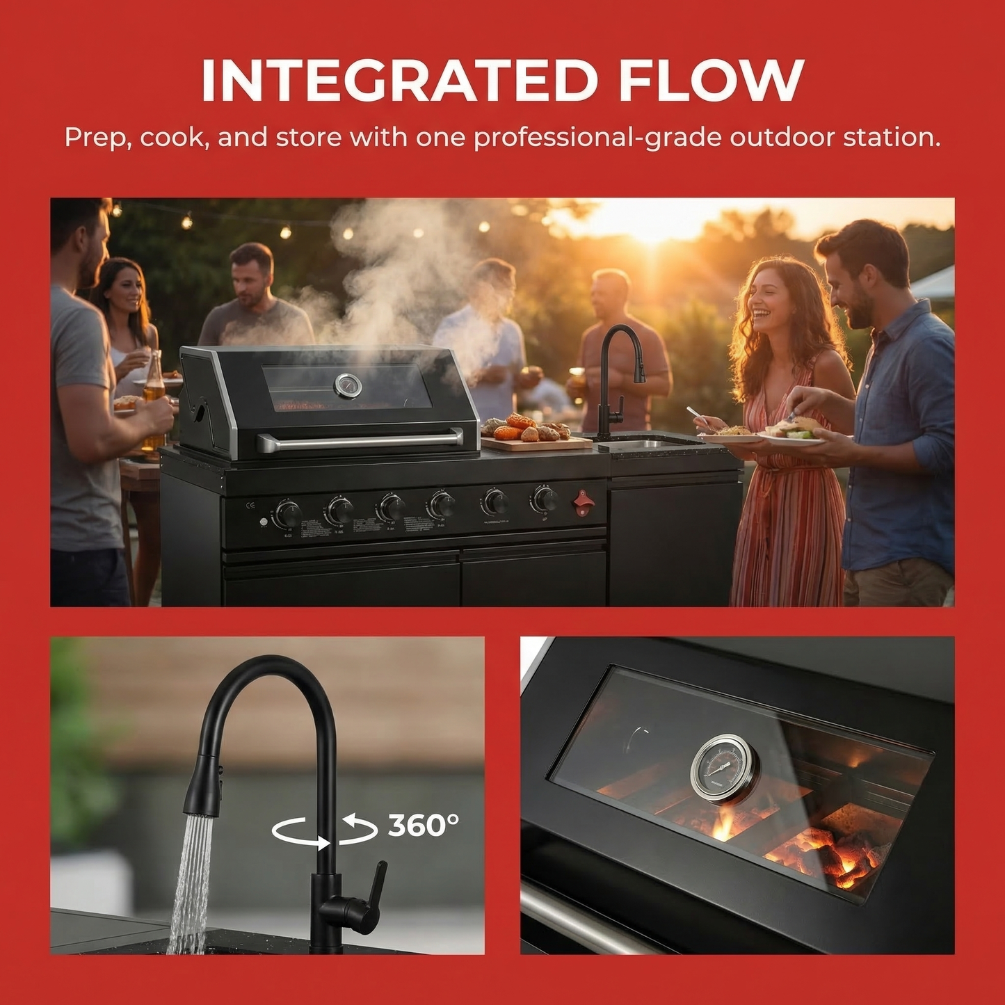 65-Inch Deluxe Gas Grill