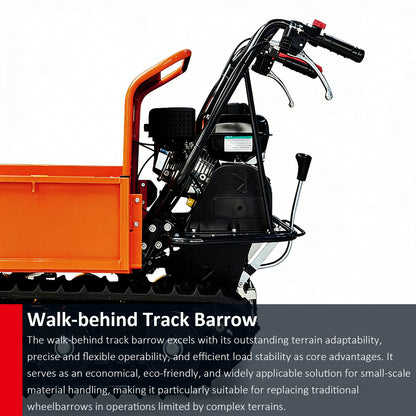 660 lb Gas Powered Loading Capacity Track Barrow