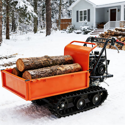 660 lb Gas Powered Loading Capacity Track Barrow