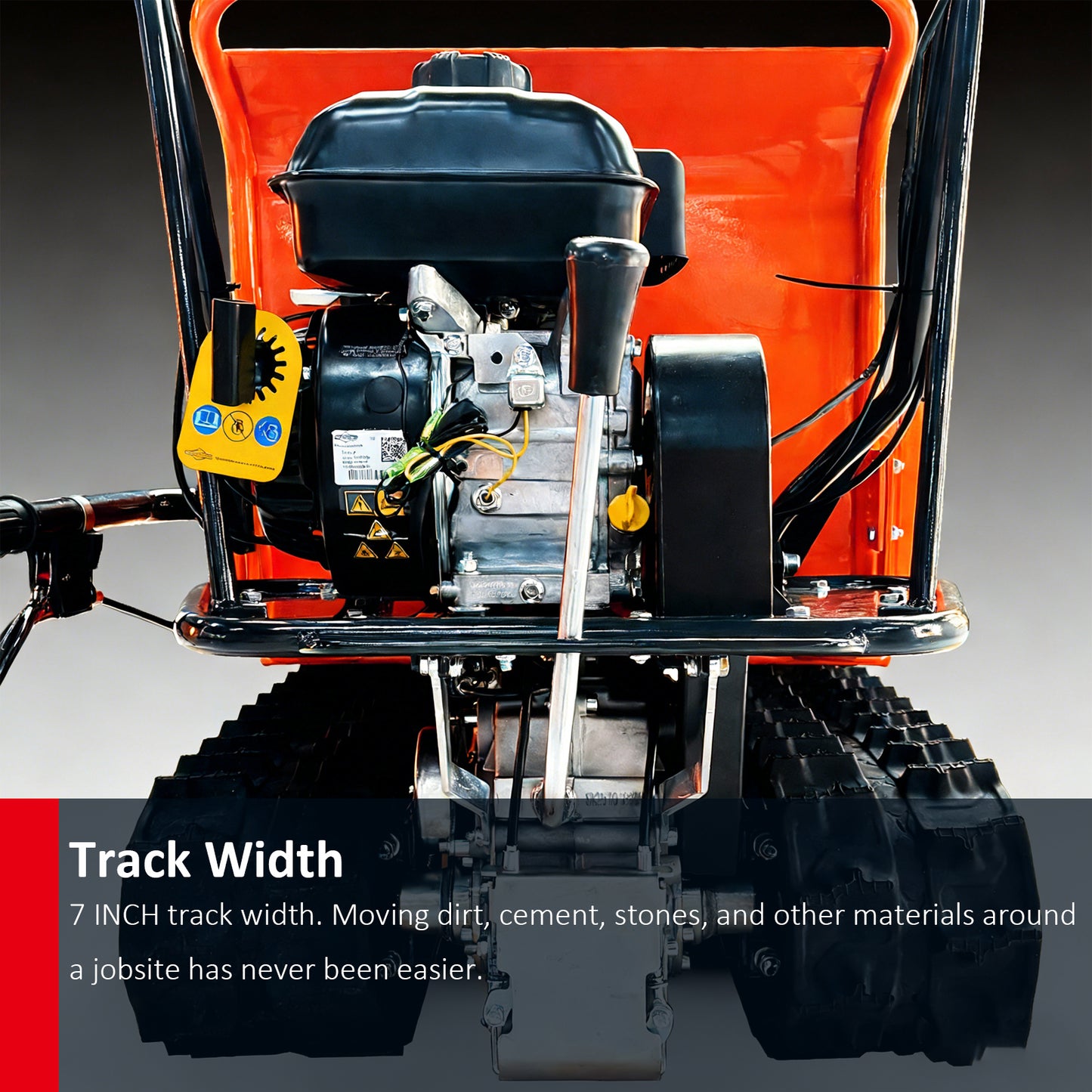 660 lb Gas Powered Loading Capacity Track Barrow