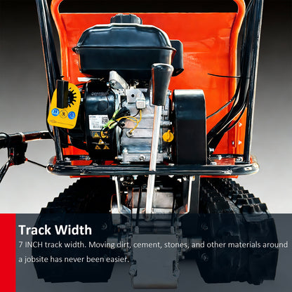 660 lb Gas Powered Loading Capacity Track Barrow