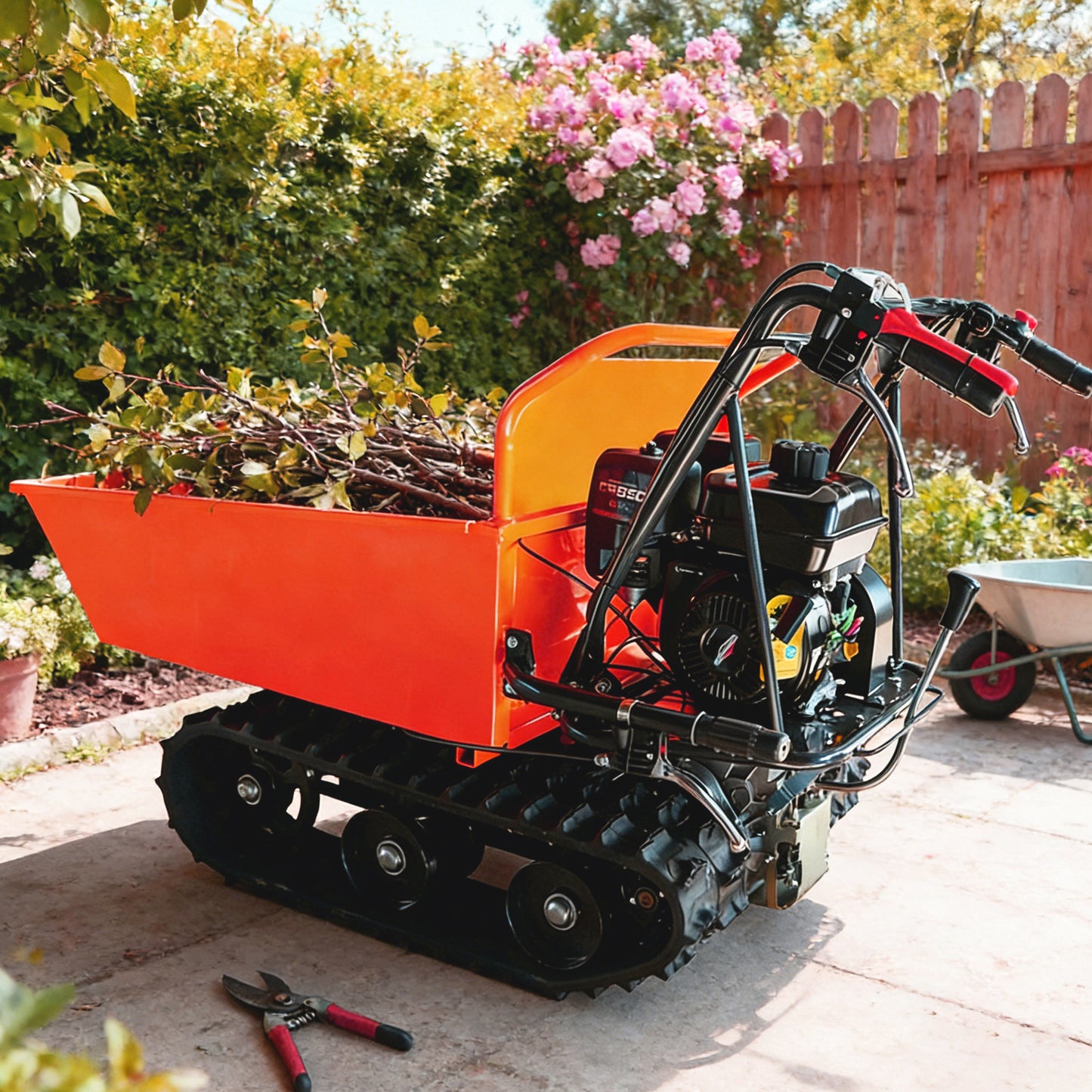 660 lb Loading Capacity Track Barrow