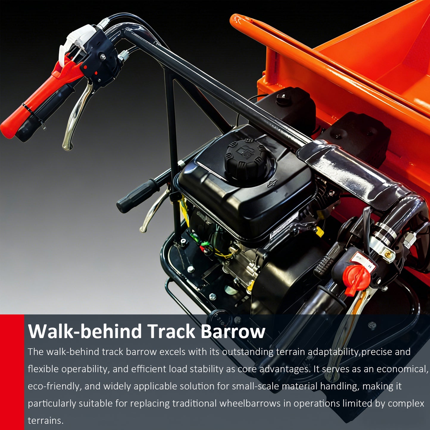 660 lb Loading Capacity Track Barrow