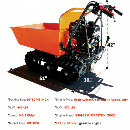 660 lb Loading Capacity Track Barrow