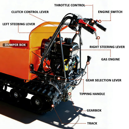 660 lb Loading Capacity Track Barrow