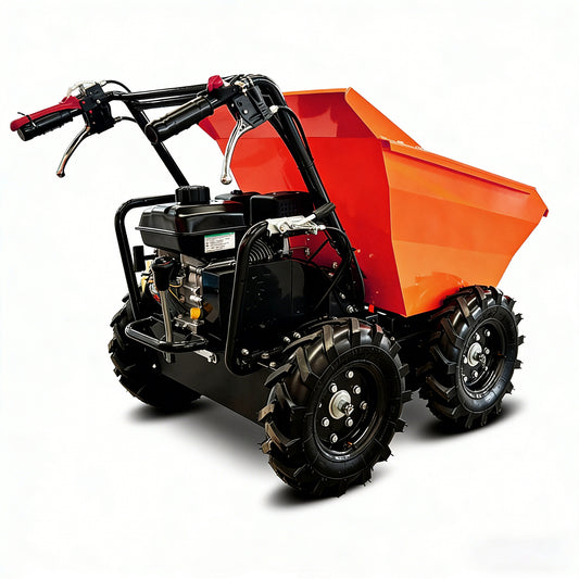 660 lb Loading Capacity Wheel Barrow Gas Powered Dumper